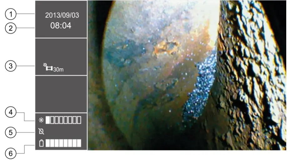 PCE-VE 1000 Videoscope - Display