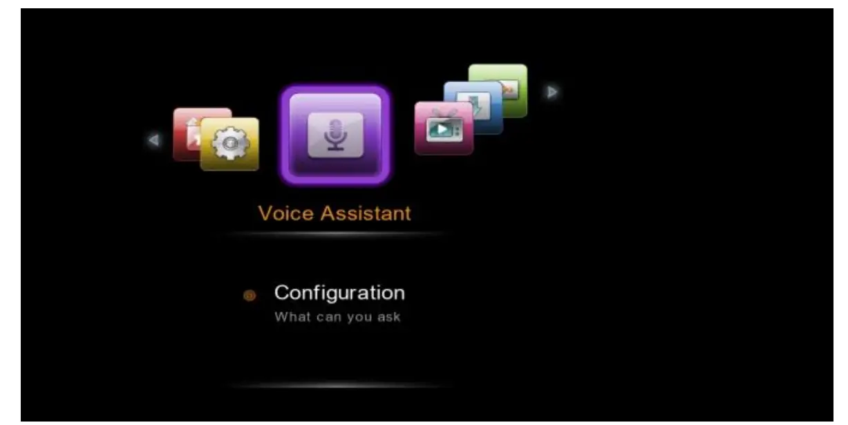 Voice Assistant Menu