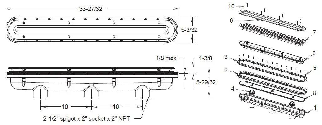 AQUASTAR-32CDLT117-32-Debris-Catcher-Channel-Drain-Suction-Outlet-Covers-fig-26