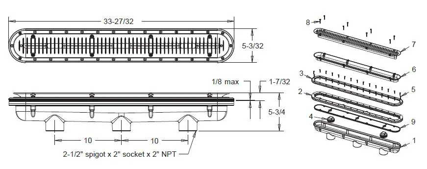 AQUASTAR-32CDLT117-32-Debris-Catcher-Channel-Drain-Suction-Outlet-Covers-fig-29