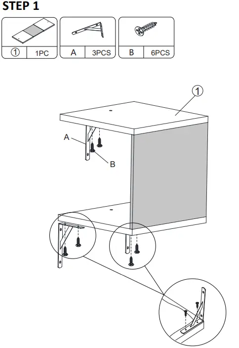 Coziwow-CW12E0506-5-Pieces-Wall-Mounted-Cat Tree-Shelves (8)