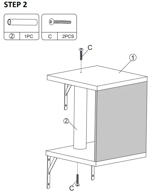 Coziwow-CW12E0506-5-Pieces-Wall-Mounted-Cat Tree-Shelves (9)