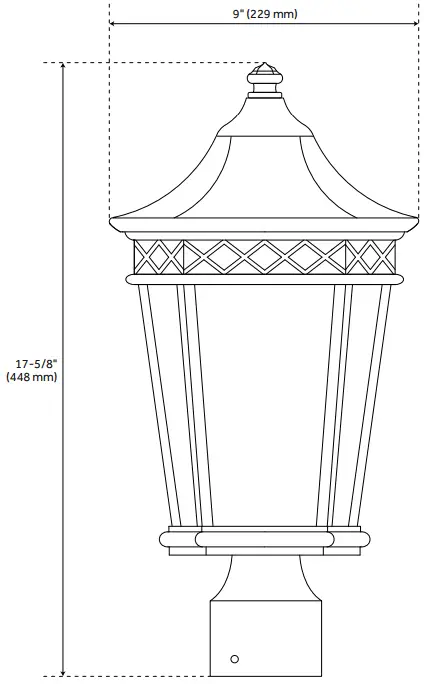 SIGNATURE HARDWARE 440649 Black Outdoor Wall Light - Figure 1