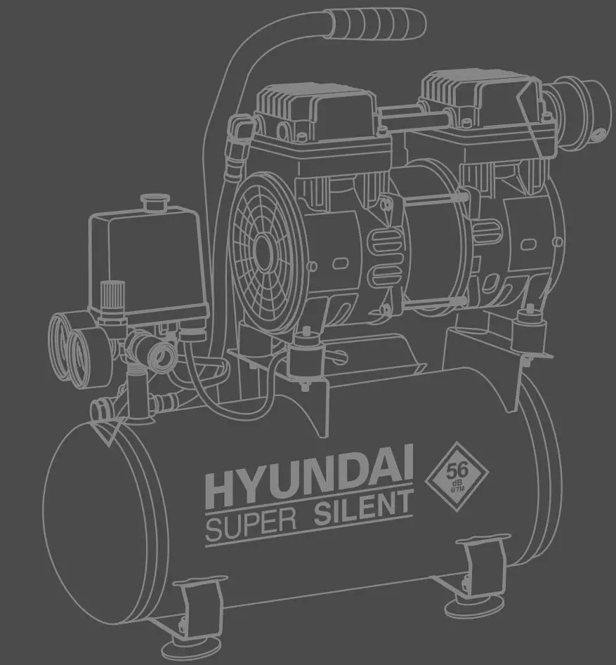 Hyundai 55758 Oil-free Compressor Instruction Manual