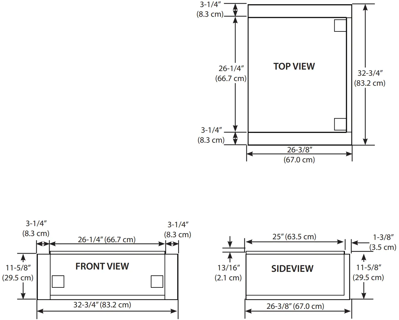 Insulated Jacket Dimensions