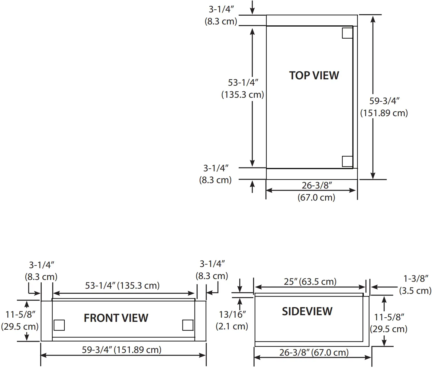 Insulated Jacket Dimensions