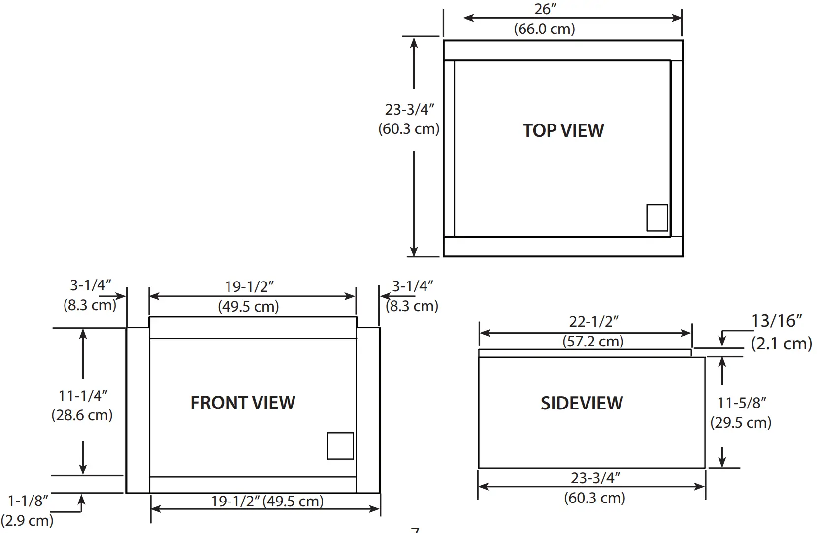 Insulated Jacket Dimensions