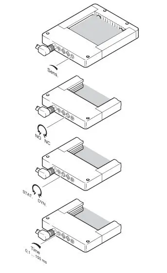 di-soric OGWSD-70G3-T3 Frame Light Barrier - Potentiometer operation