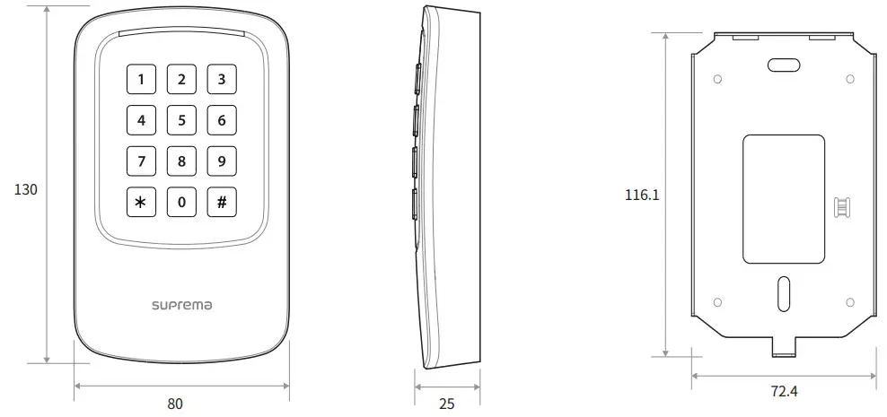 suprema XPass D2 Compact Outdoor RFID Reader - fig 14