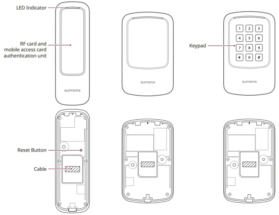 suprema XPass D2 Compact Outdoor RFID Reader - fig
