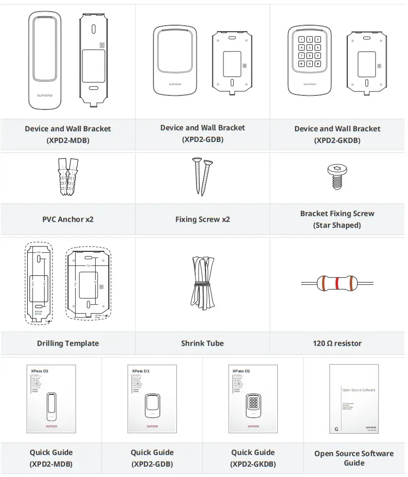 suprema XPass D2 Compact Outdoor RFID Reader