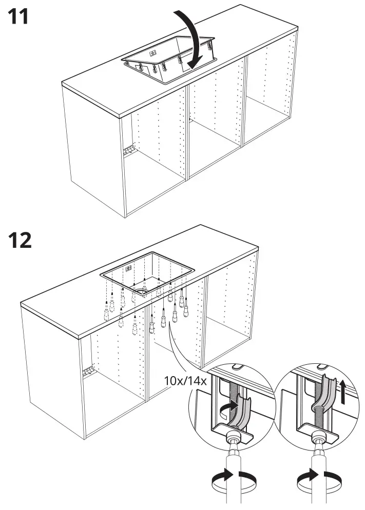 IKEA VRESJON Stainless Steel Sink Instruction 13