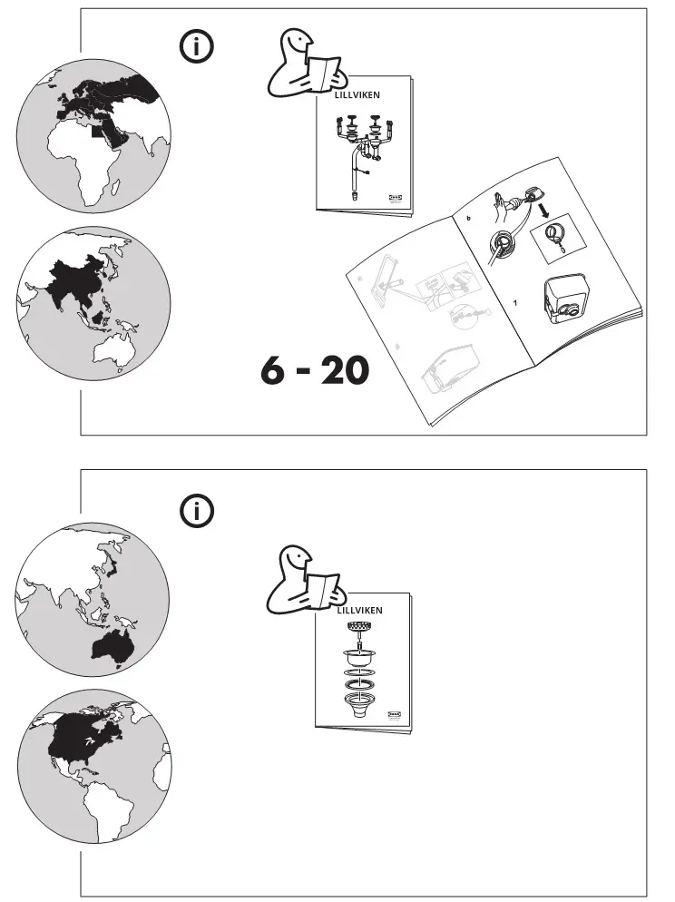 IKEA VRESJON Stainless Steel Sink Instruction 15