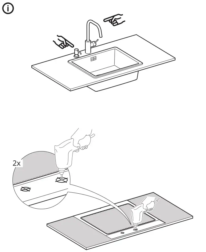 IKEA VRESJON Stainless Steel Sink Instruction 6