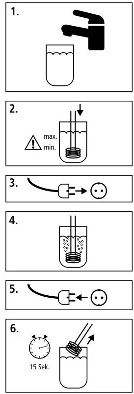 ROMMELSBACHER RR, TS Series Immersion Heaters Instruction Manual - Fig 1,6