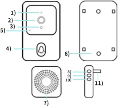 tuya WF001 Smart Video Doorbell - Description