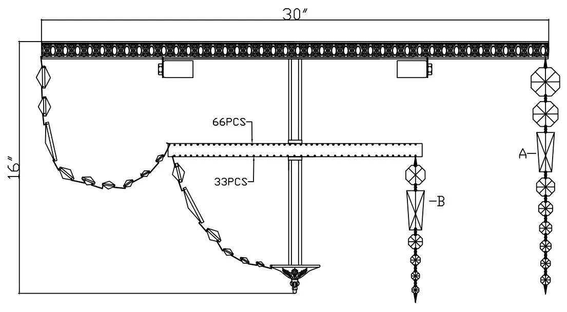 CRYSTORAMA 730-OB-CL-SAQ Eight Light Ceiling Mount - fig 1