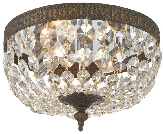 CRYSTORAMA 730-OB-CL-SAQ Eight Light Ceiling Mount