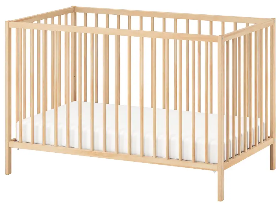 IKEA 502.485.41 SNIGLAR Crib Beech 27 1/2x52