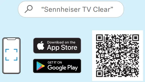 Sennheiser TVCE1-EB TV Clear Earbuds - qr code