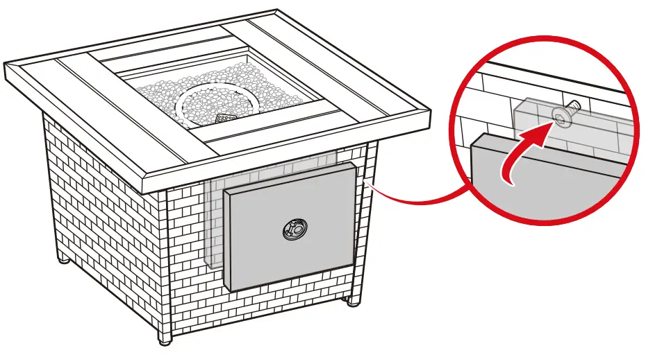 bcp SKY5672 SKY5673 28 Inch Wicker Fire Pit Table - fig11