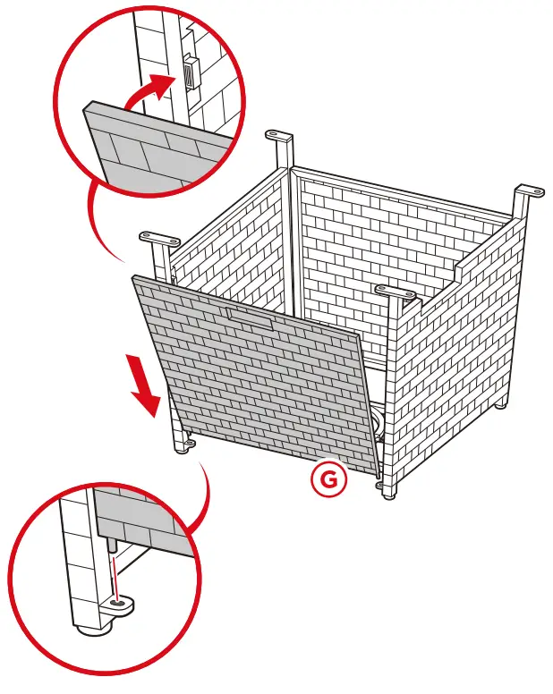 bcp SKY5672 SKY5673 28 Inch Wicker Fire Pit Table - fig7