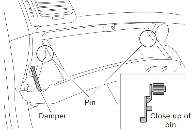 How to remove the glove box