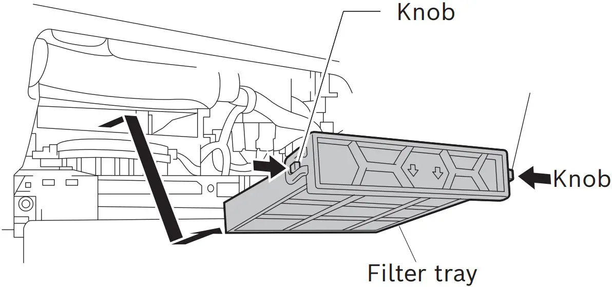 Removing and installing the cabin filter