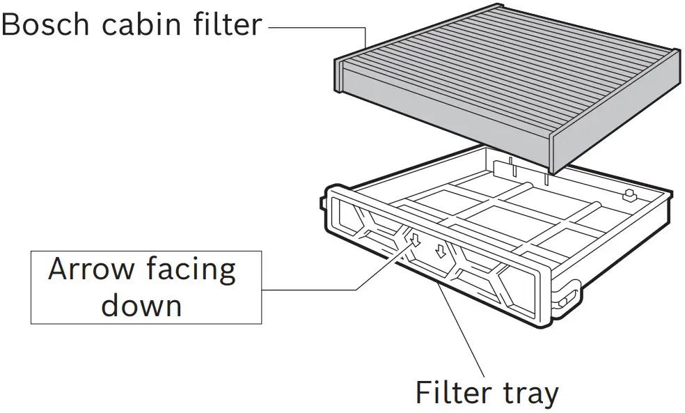 How to install your Bosch cabin filter