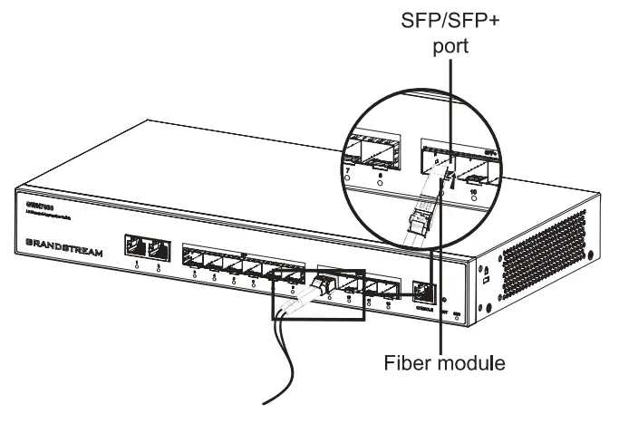 Connect to SFP/SFP+ Port