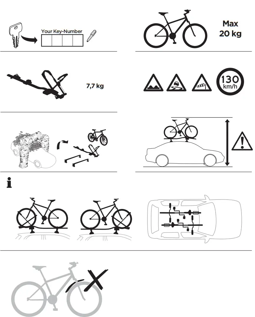 THULE 599 UpRide Bike Rack - figure 3