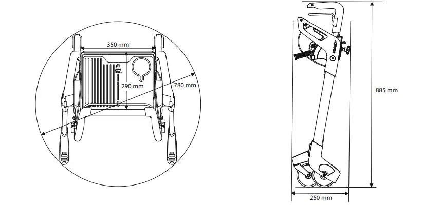 TOPRO-815500-Hestia-Foldable-Indoor-Rollator-3