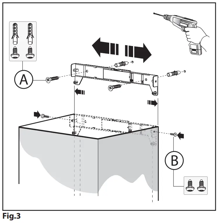 Fixing the decorative telescopic flue