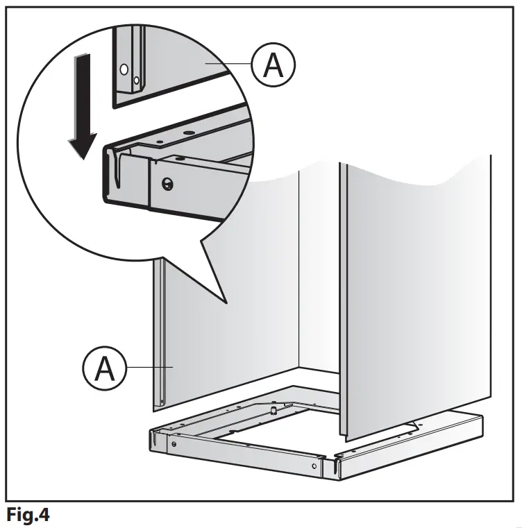 Fixing the decorative telescopic flue