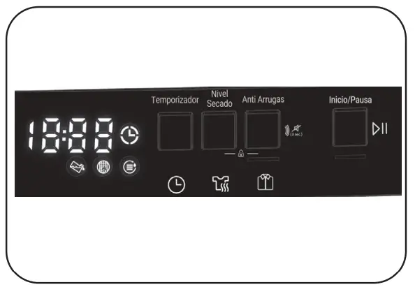 DAEWOO T8HT1W2ES Tumble Dryer - Electronic Indicatorl