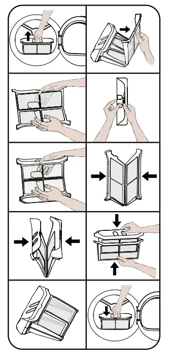 DAEWOO T8HT1W2ES Tumble Dryer - Lint Filters