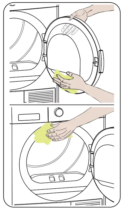 DAEWOO T8HT1W2ES Tumble Dryer - Loading Door