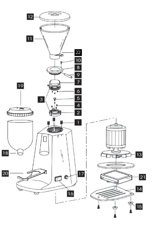 Estella 236ECEGOD On Demand Espresso Grinder User Manual-fig-2