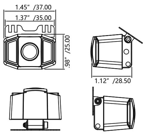 Stinger HDCAM10U Jeep Audio And Electronics - dimensions