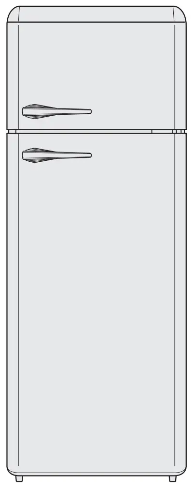 Linarie LK200DD Valloire Retro Refrigerator