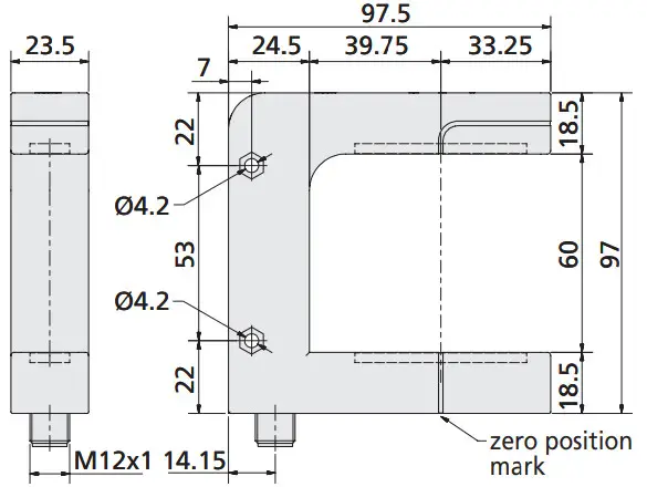microsonic bks 6 FIU Ultrasonic Web Edge Sensor with Analogue Output And IO Link Interface - Technical data 2