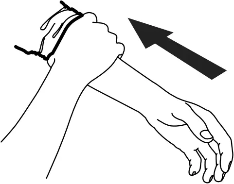 OMRON HEM-6232T - Applying the wrist cuff 1