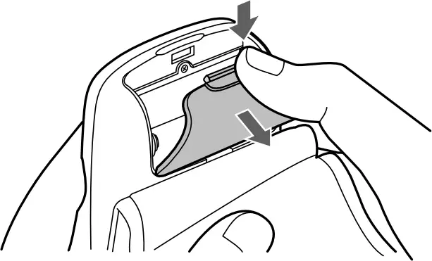 OMRON HEM-6232T - Installing batteries 1