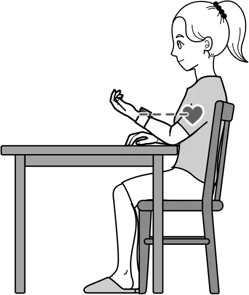 OMRON HEM-6232T - Sitting correctly 1