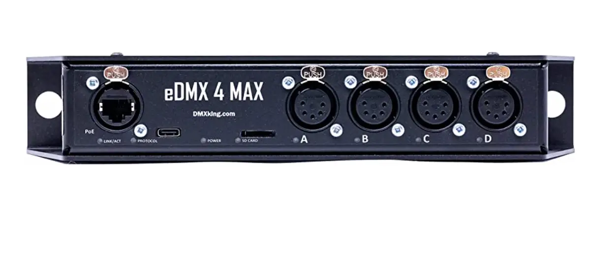 Dmxking Edmx4 Max 4 Port 5 Pin Artnet Sacn Via Ethernet To Dmx 512 Converter User Manual Dmxking Edmx4 Max 4 Port 5 Pin Artnet Sacn Via Ethernet To Dmx 512 Converter User Manual