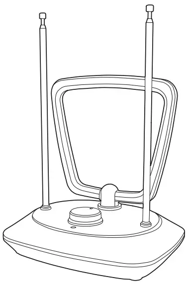 hama 00 221082 Active DVB-T2 Indoor Antenna