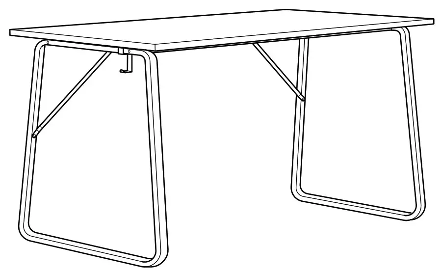 IKEA HUVUDSPELARE Gaming Desk and Chair