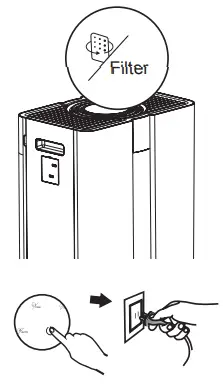 MANN plus HUMMEL OurAir SQ 500 PLUS Portable Air Purifier - Filter