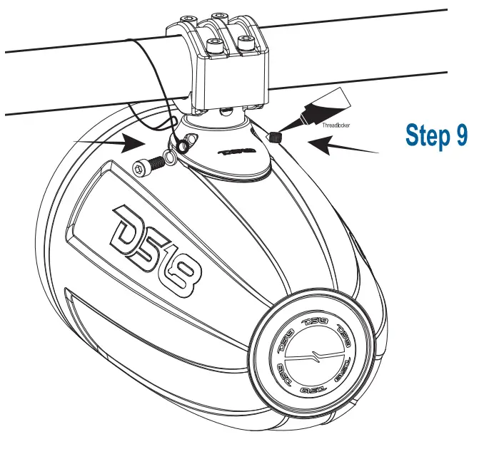 DS18 CF X8TP 8 Inch Marine Towers with Integrated RGB LED Lights - fig6
