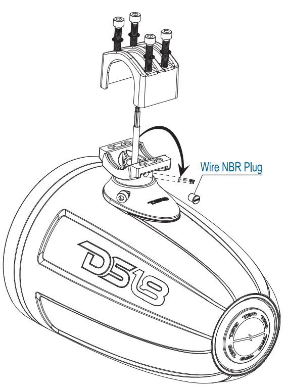 DS18 CF X8TP 8 Inch Marine Towers with Integrated RGB LED Lights - fig7
